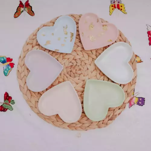 Coupelle coeur en jesmonite