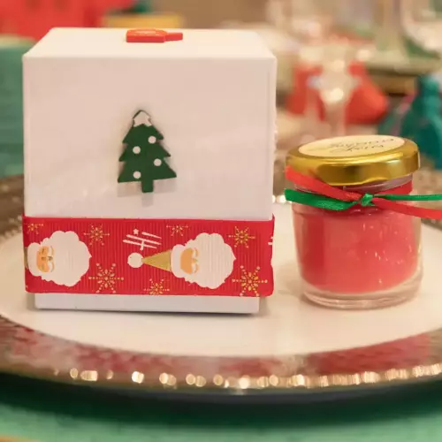 Petite bougie de Noël table ou cadeau