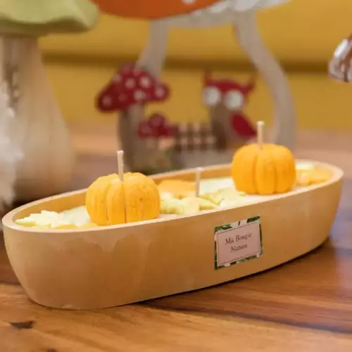 Bougie bateau automne