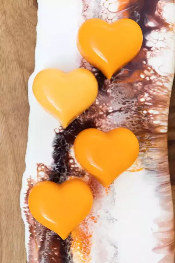 Fondant parfumé en forme de cœur