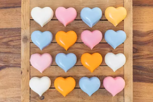 Fondant parfumé en forme de cœur