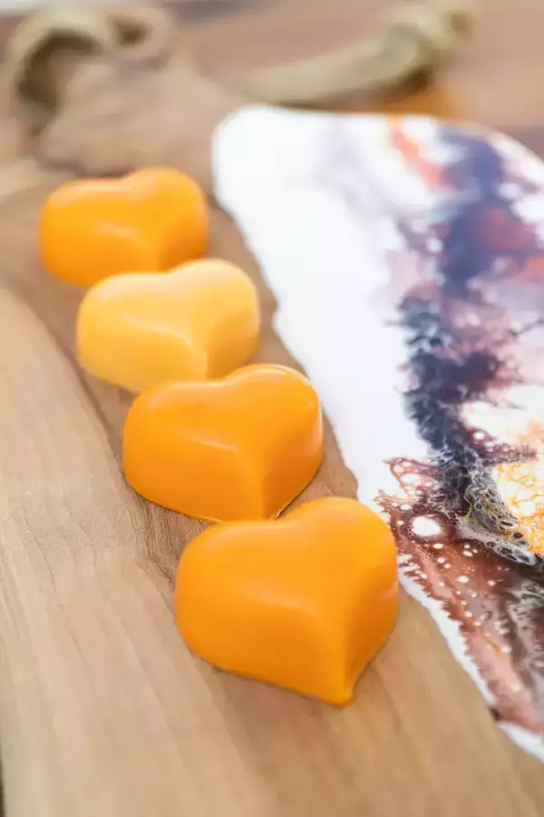 Fondant parfumé en forme de cœur