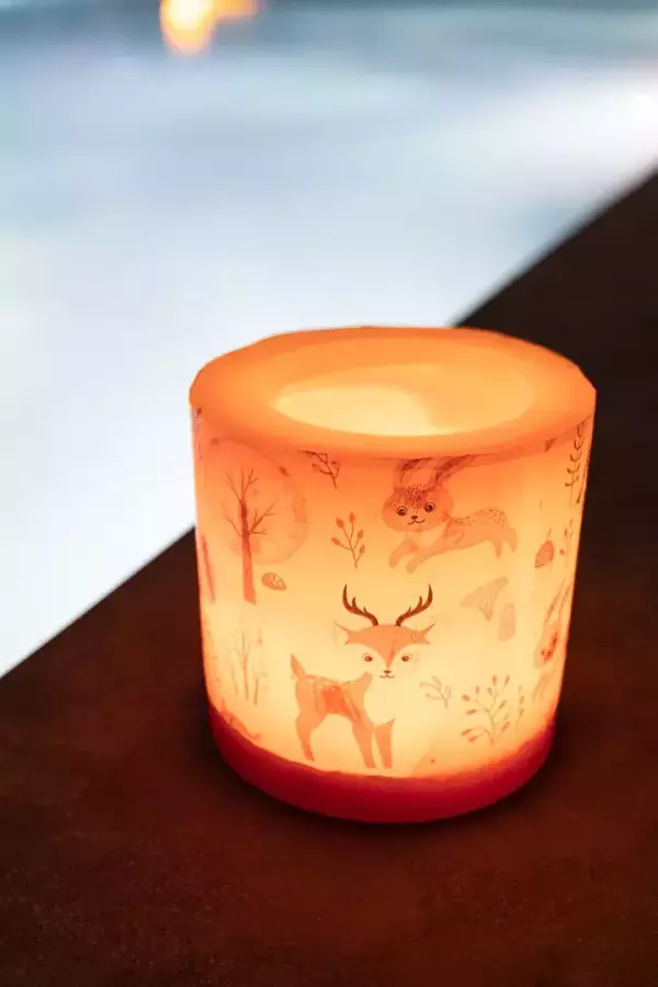 Photophore en cire (cerf)