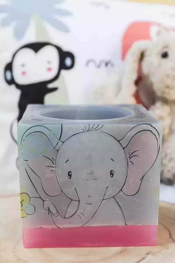 Photophore en cire (éléphant) – Image 2