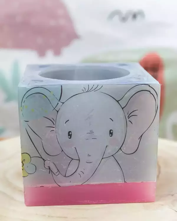 Photophore en cire (éléphant)