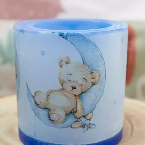 Photophore en cire (nounours)