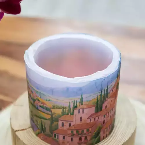 Photophore en cire (village)