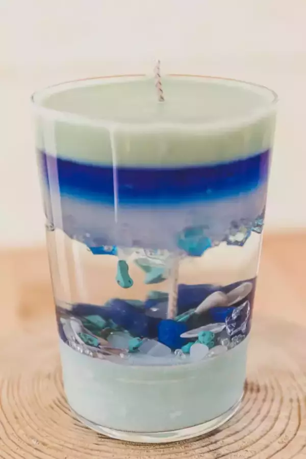 Bougie Aquamarine