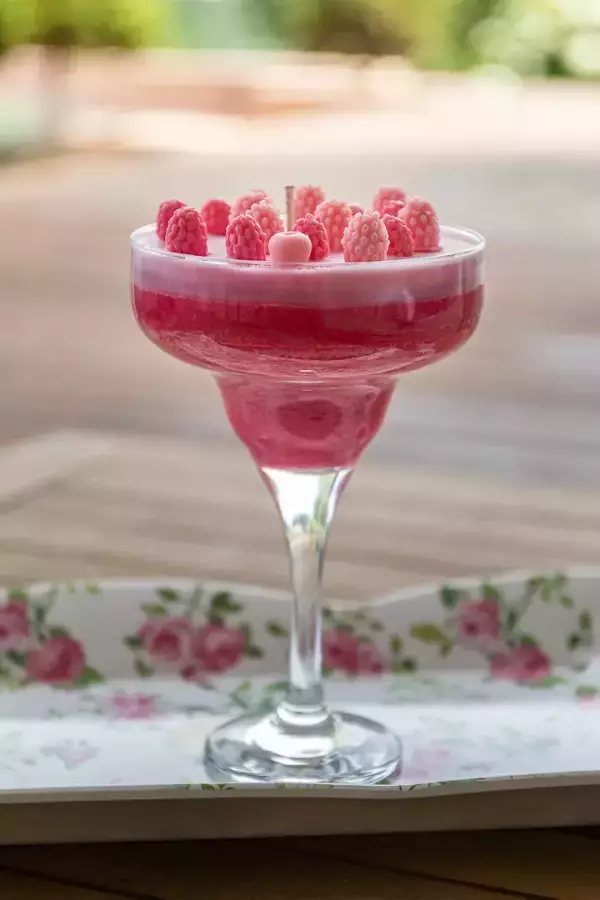 Bougie cocktail fruit rouges