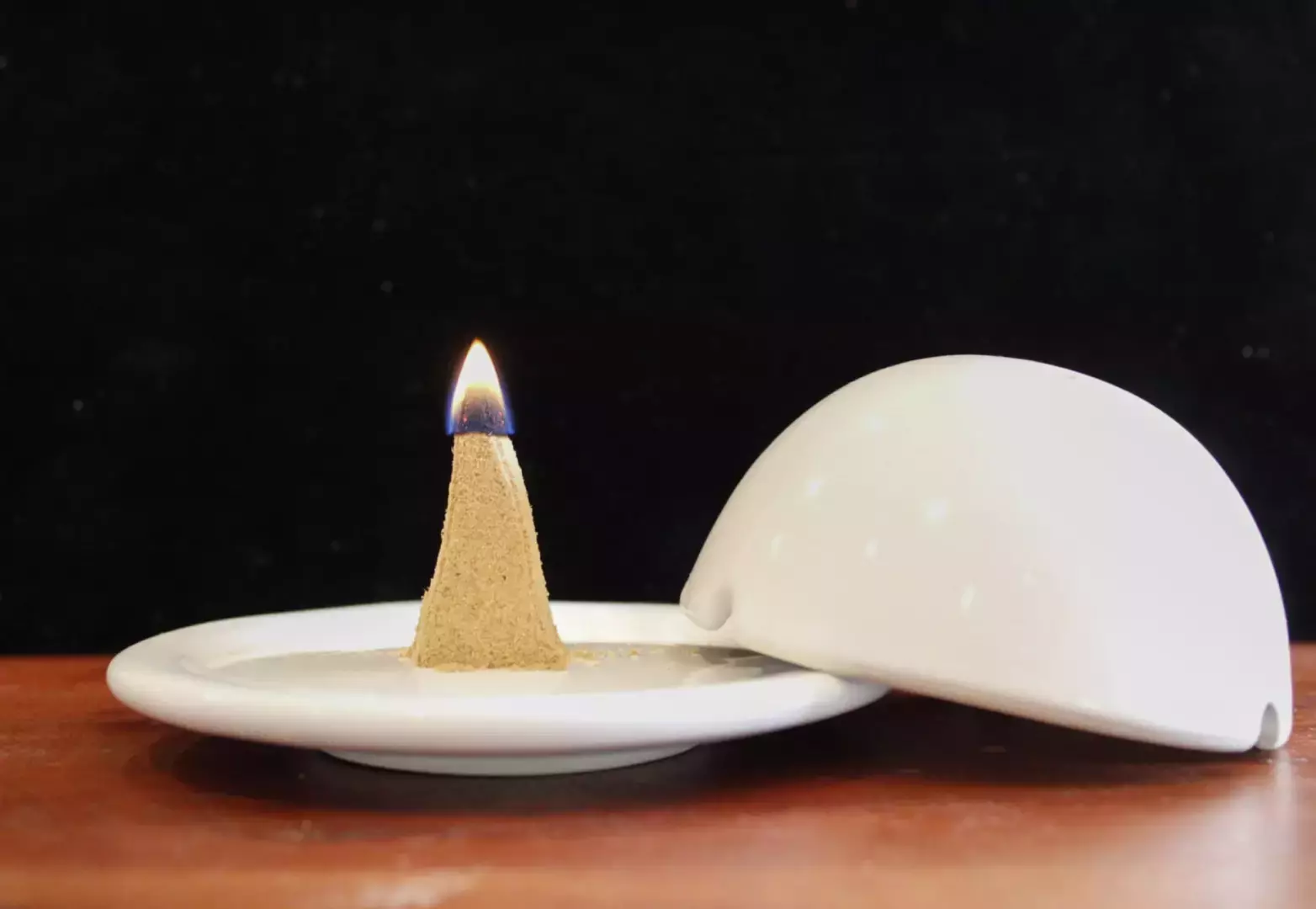 Diffuseur bois de cade - Lampe Estéra blanche