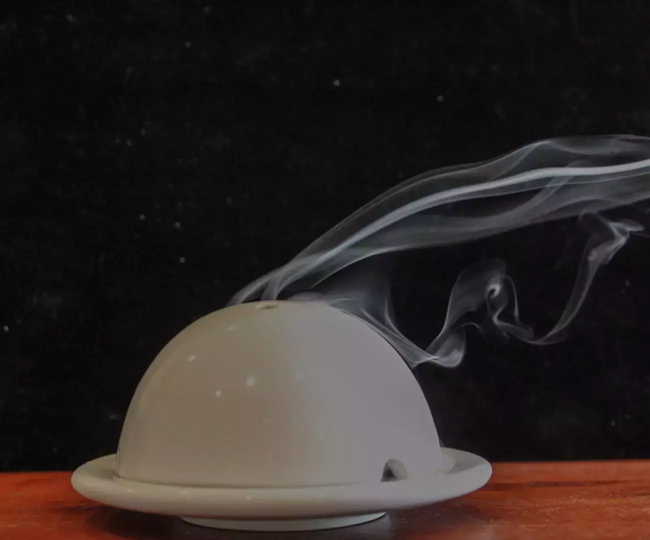 Diffuseur bois de cade - Lampe Estéra blanche