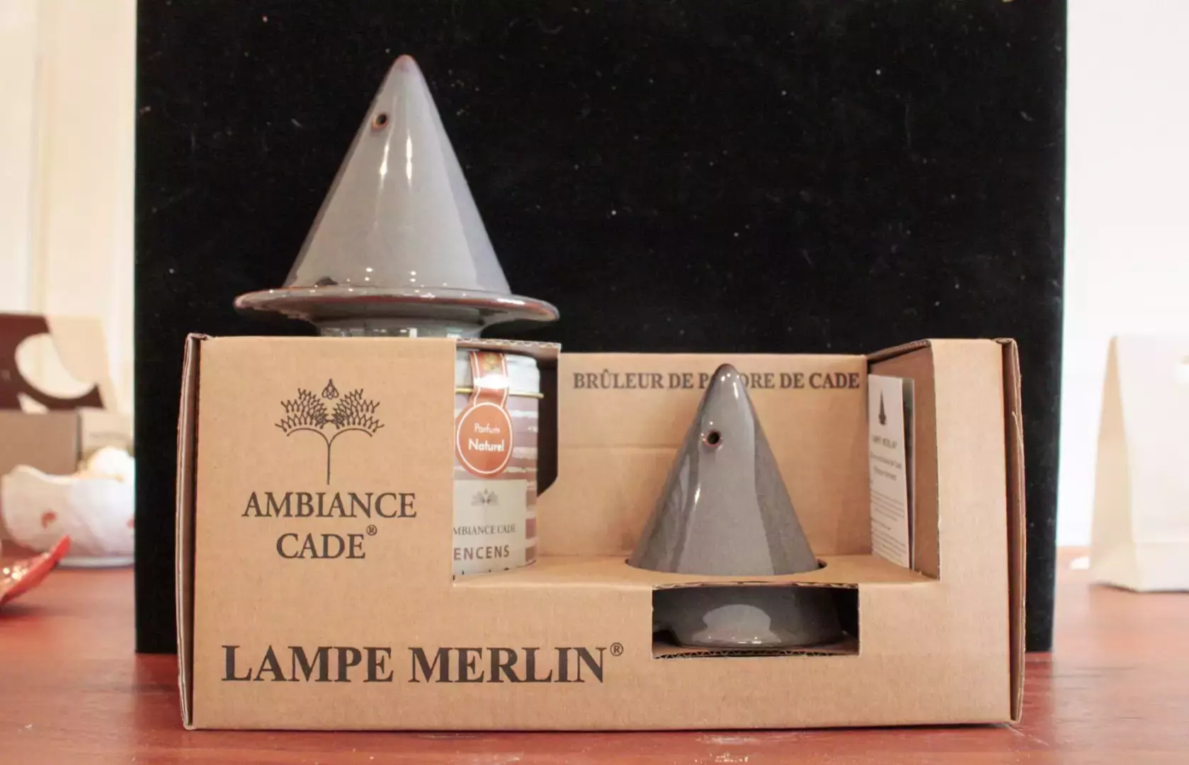 Diffuseur bois de cade - Lampe Merlin gris