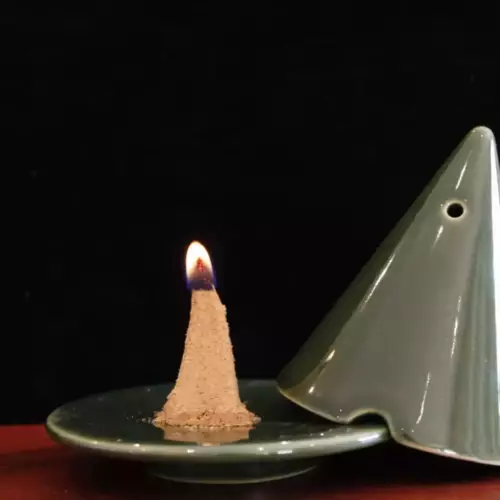 Diffuseur bois de cade - Lampe Merlin verte