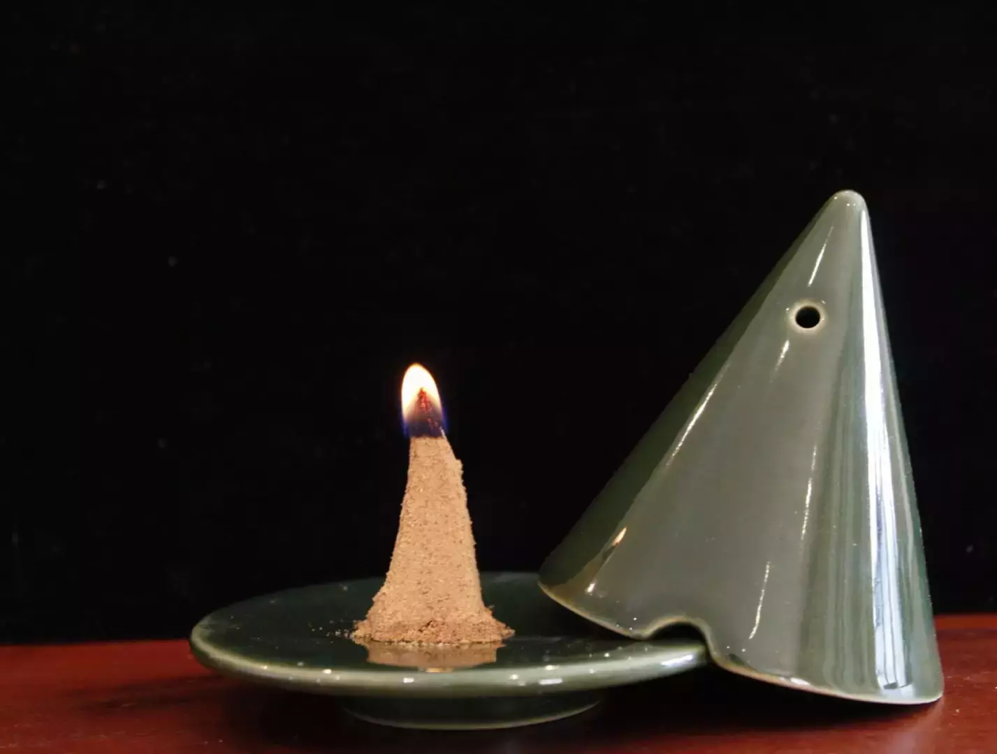 Diffuseur bois de cade - Lampe Merlin verte