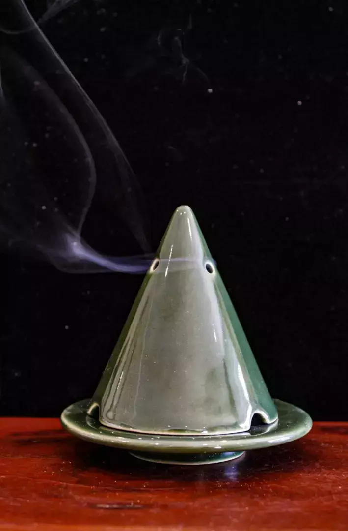 Diffuseur bois de cade - Lampe Merlin verte