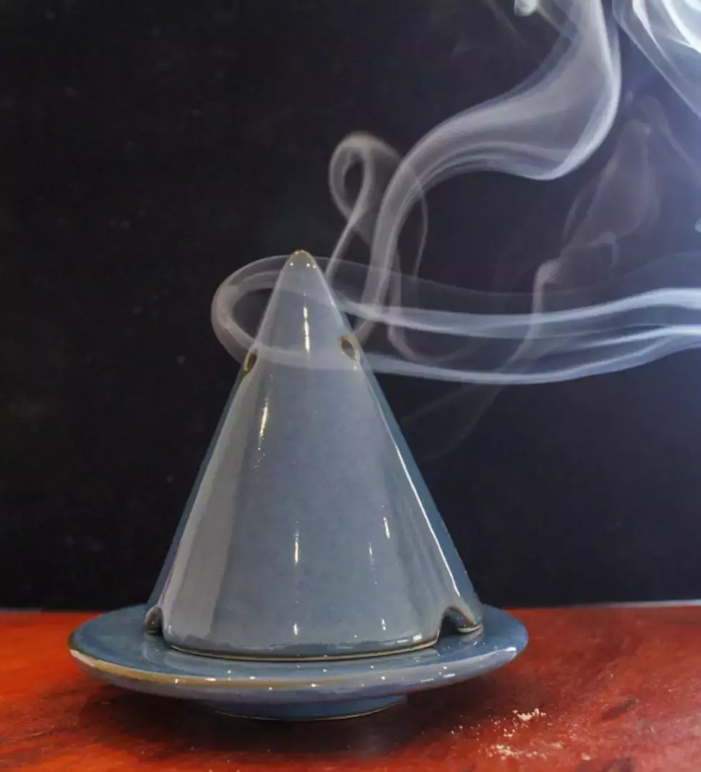 Diffuseur bois de cade - Lampe Merlin bleu jean