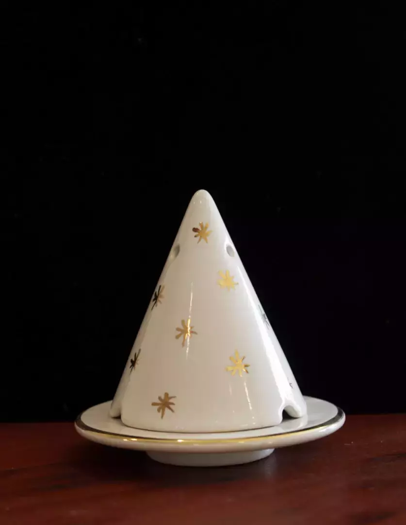 Diffuseur bois de cade - Lampe Merlin blanc étoilée