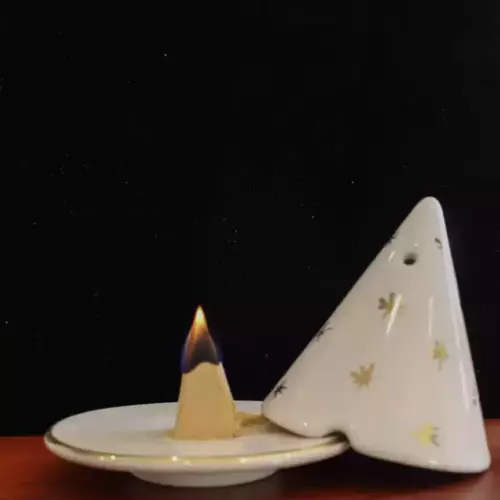 Diffuseur bois de cade - Lampe Merlin blanc étoilée