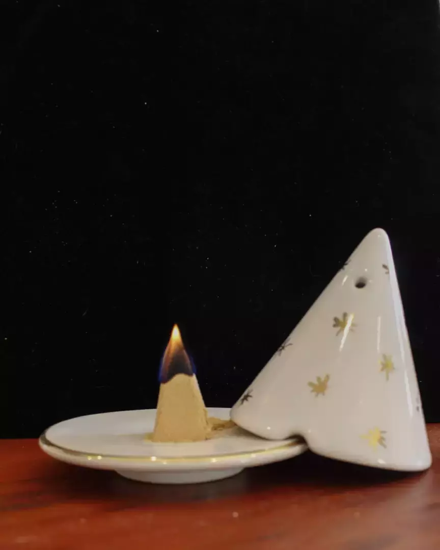 Diffuseur bois de cade - Lampe Merlin blanc étoilée