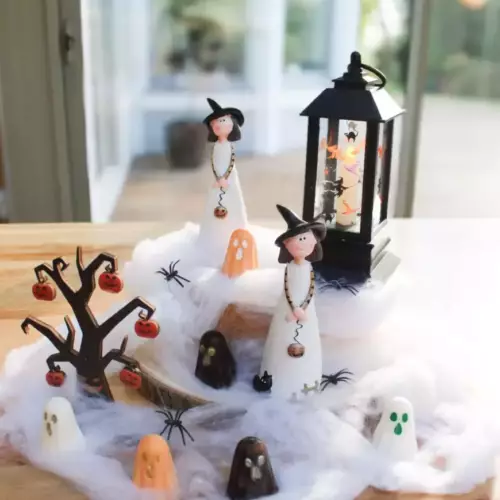 fondants fantômes orange, blanc ou noir