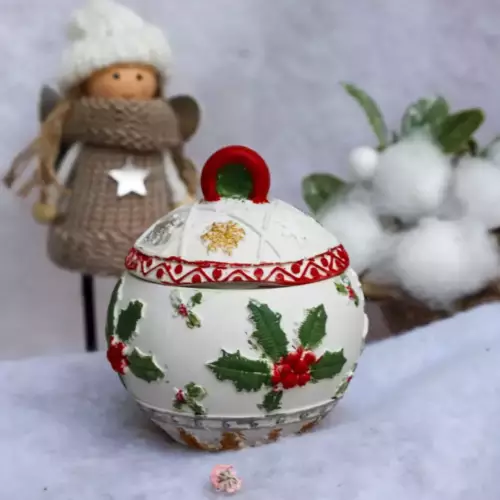 Boule de Noël en Jesmonite