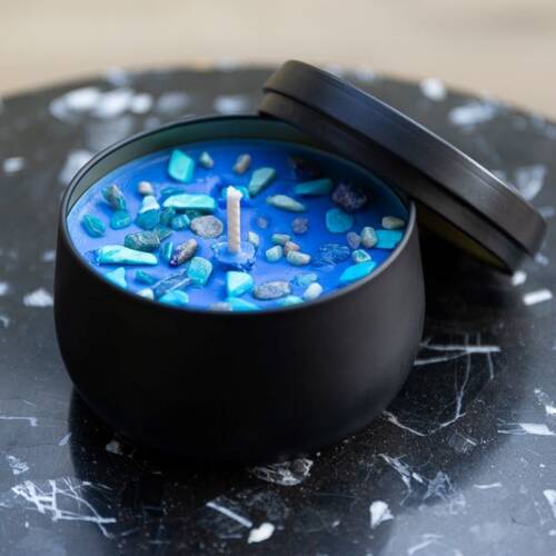 Bougies de lithothérapie Aigue Marine