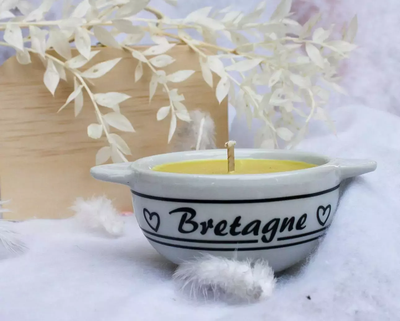 Bougie cœur de Bretagne