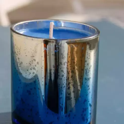 Bougies bleu marine et argent Fête des pères