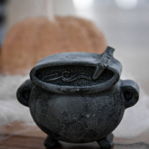 Fondant décoration bougie Halloween